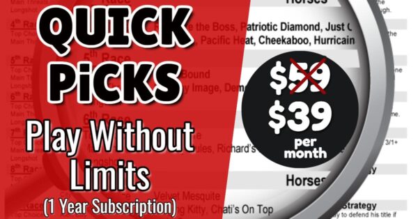 Quick Picks 12 Month Subscription ($39 per month)