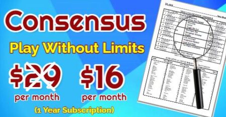 Consensus 12 Month Subscription ($16 pr month)