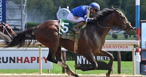 Cody's Wish wins the Grade 1 Forego at Saratoga in 2022