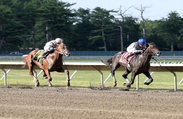 Geaux Rocket Ride wins the 2023 Haskell Stakes