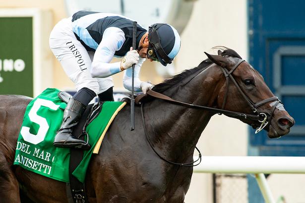 Anisette wins the 2023 Del Mar Oaks