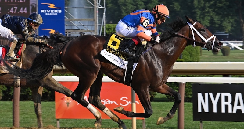 Fierceness wins 2024 Jim Dandy Stakes.