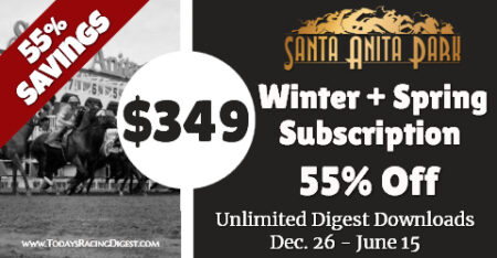 2025 Santa Anita Winter + Spring Meet Long Subscription (55% Savings)