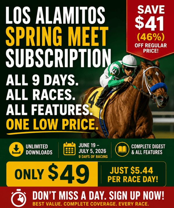 2026 Los Alamitos Summer Meet Long Subscription (46% Savings)