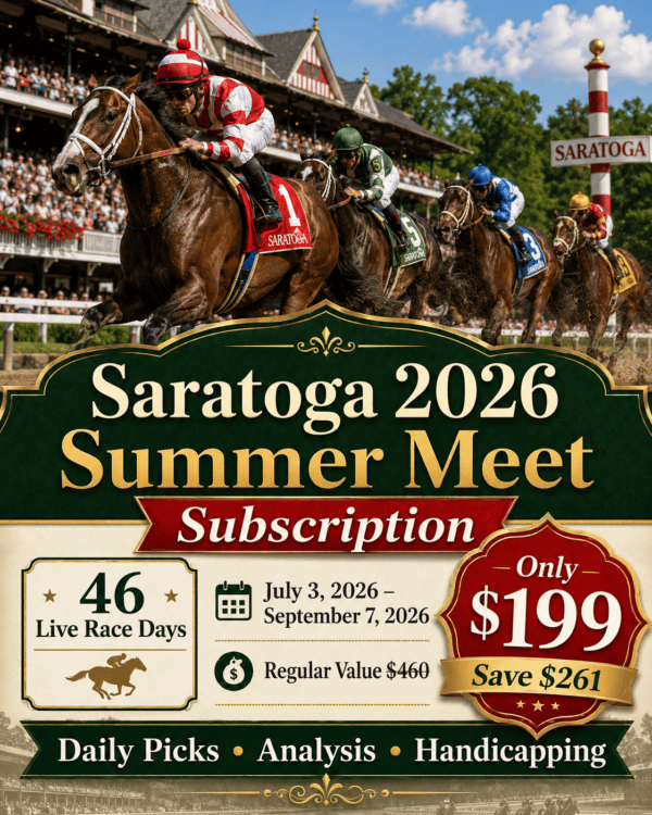 Saratoga 2026 Summer Meet Long Subscription (57% Savings)
